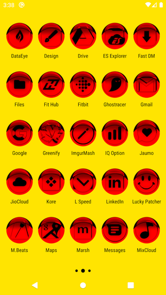 Red Icon Pack Style 1 - Image screenshot of android app