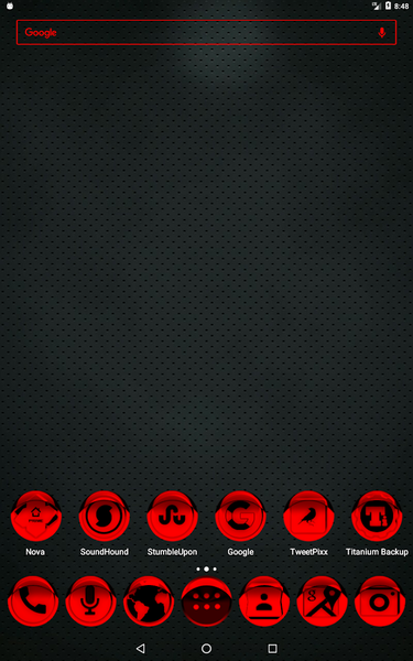 Red Icon Pack Style 1 - Image screenshot of android app