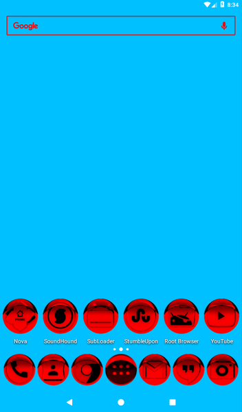 Red Icon Pack Style 1 - Image screenshot of android app