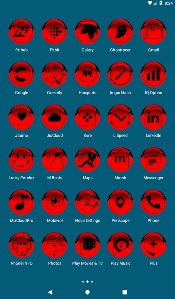 Red Icon Pack Style 1 - Image screenshot of android app