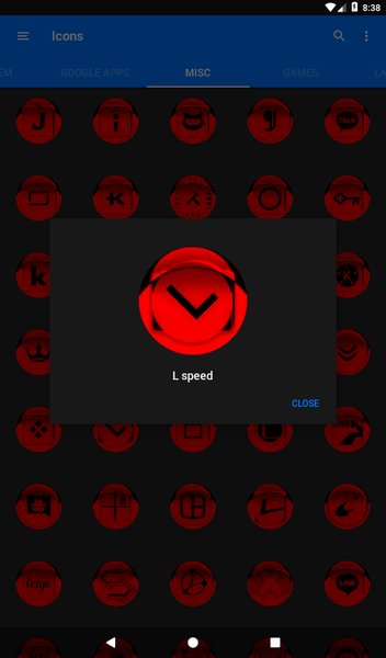Red Icon Pack Style 1 - Image screenshot of android app