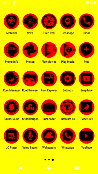 Oreo Red Icon Pack P2 - Image screenshot of android app