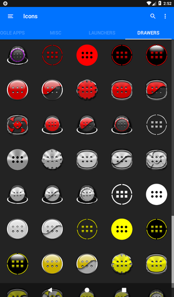 Oreo Red Icon Pack P2 - Image screenshot of android app