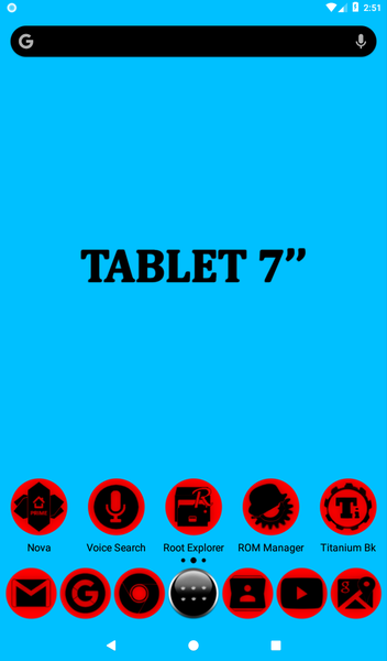 Oreo Red Icon Pack P2 - Image screenshot of android app