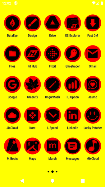 Oreo Red Icon Pack P2 - Image screenshot of android app