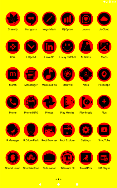 Oreo Red Icon Pack P2 - Image screenshot of android app