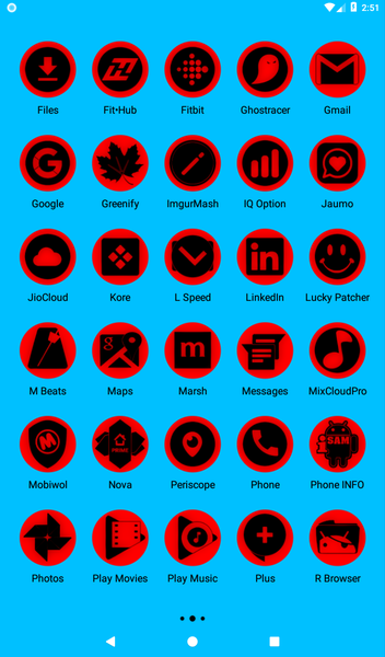 Oreo Red Icon Pack P2 - Image screenshot of android app