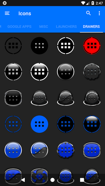 Oreo Red Icon Pack P2 - Image screenshot of android app