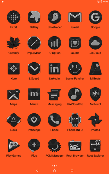 Black Icon Pack - عکس برنامه موبایلی اندروید