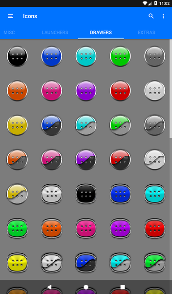 Black Icon Pack - عکس برنامه موبایلی اندروید