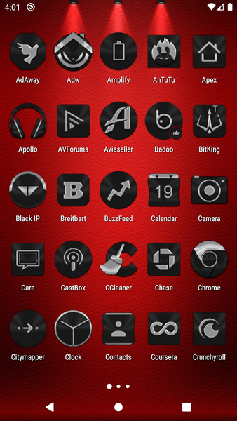 Black Icon Pack - عکس برنامه موبایلی اندروید