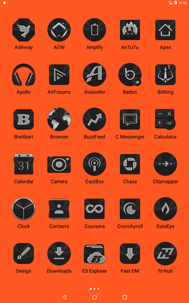 Black Icon Pack - عکس برنامه موبایلی اندروید