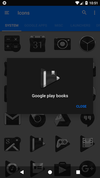 Black Icon Pack - عکس برنامه موبایلی اندروید