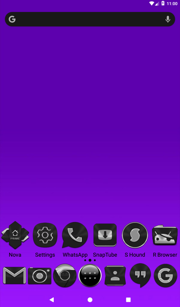 Black Icon Pack - عکس برنامه موبایلی اندروید