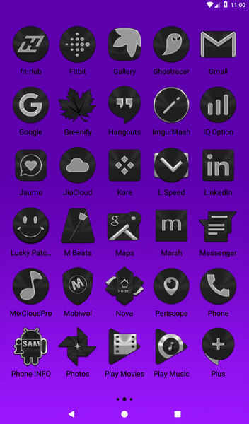 Black Icon Pack - عکس برنامه موبایلی اندروید