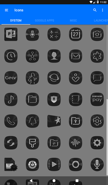 Black Icon Pack - عکس برنامه موبایلی اندروید