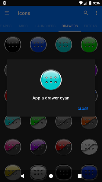 Cyan Icon Pack - عکس برنامه موبایلی اندروید