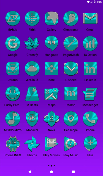 Cyan Icon Pack - عکس برنامه موبایلی اندروید