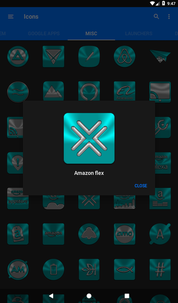 Cyan Icon Pack - عکس برنامه موبایلی اندروید