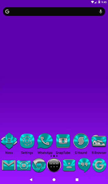 Cyan Icon Pack - عکس برنامه موبایلی اندروید