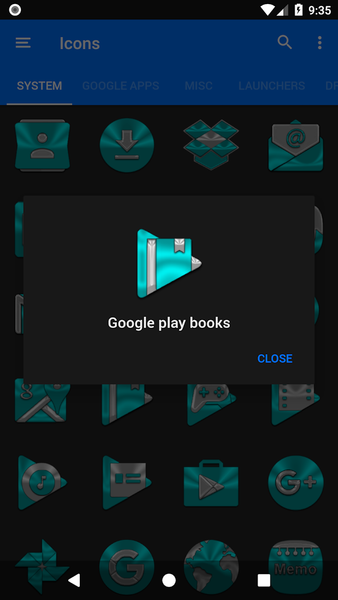 Cyan Icon Pack - عکس برنامه موبایلی اندروید