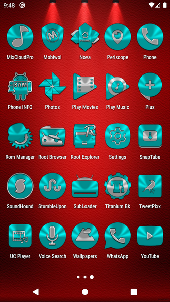 Cyan Icon Pack - عکس برنامه موبایلی اندروید