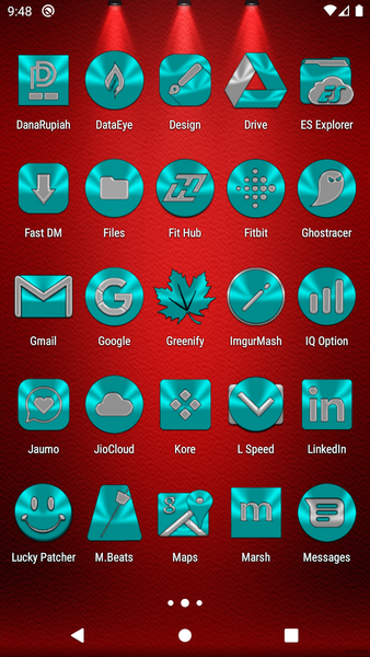 Cyan Icon Pack - عکس برنامه موبایلی اندروید