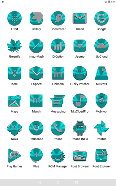 Cyan Icon Pack - عکس برنامه موبایلی اندروید