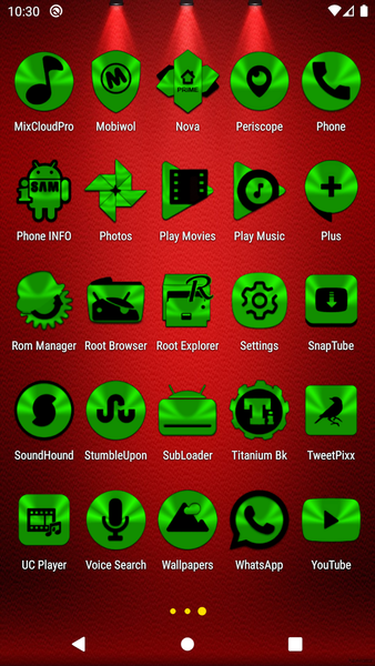 Green and Black Icon Pack - عکس برنامه موبایلی اندروید