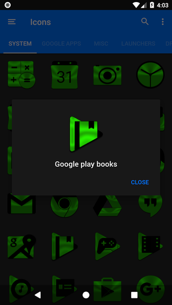 Green and Black Icon Pack - عکس برنامه موبایلی اندروید