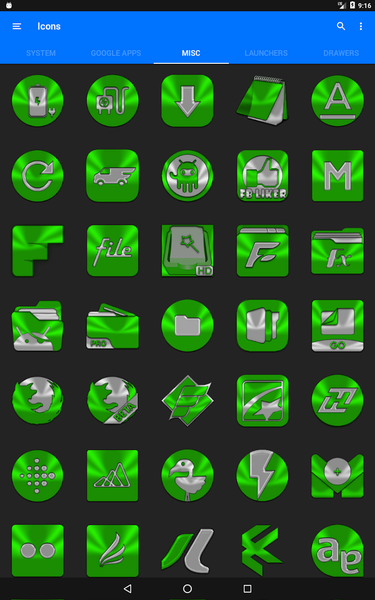Green Icon Pack - عکس برنامه موبایلی اندروید