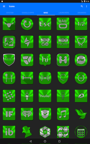Green Icon Pack - عکس برنامه موبایلی اندروید