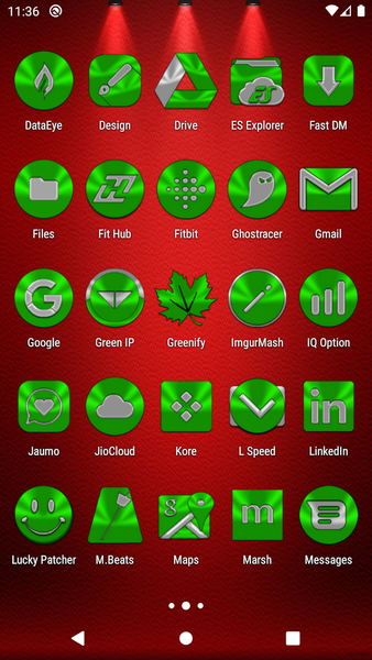 Green Icon Pack - عکس برنامه موبایلی اندروید