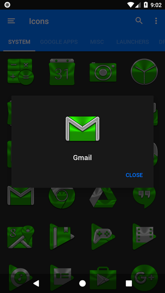Green Icon Pack - عکس برنامه موبایلی اندروید