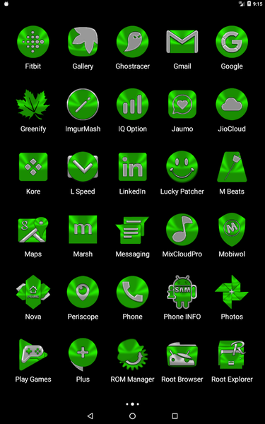 Green Icon Pack - عکس برنامه موبایلی اندروید