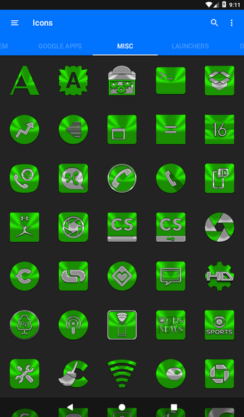 Green Icon Pack - عکس برنامه موبایلی اندروید