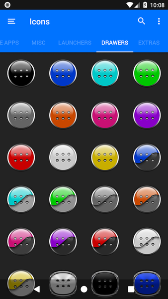 Greyscale Icon Pack - Image screenshot of android app