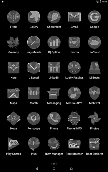 Greyscale Icon Pack - Image screenshot of android app