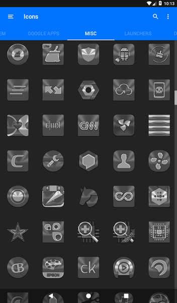 Greyscale Icon Pack - Image screenshot of android app