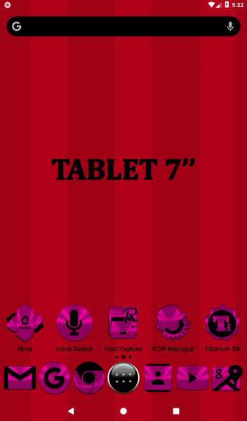 Pink and Black Icon Pack - Image screenshot of android app