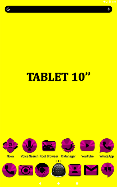 Pink and Black Icon Pack - Image screenshot of android app