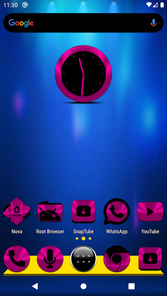 Pink and Black Icon Pack - Image screenshot of android app