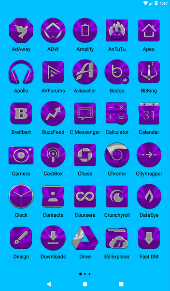 Purple Icon Pack - Image screenshot of android app