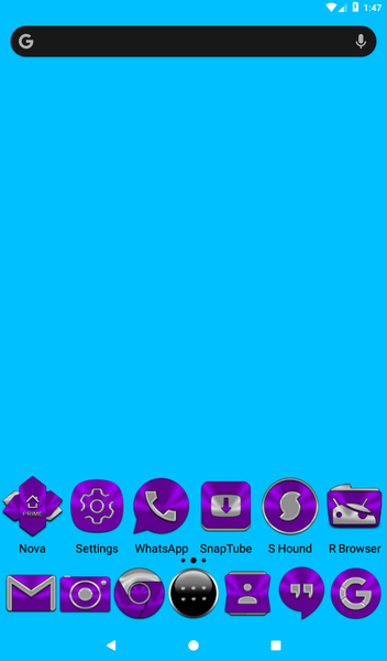 Purple Icon Pack - Image screenshot of android app