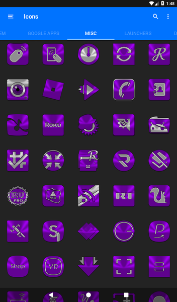 Purple Icon Pack - Image screenshot of android app
