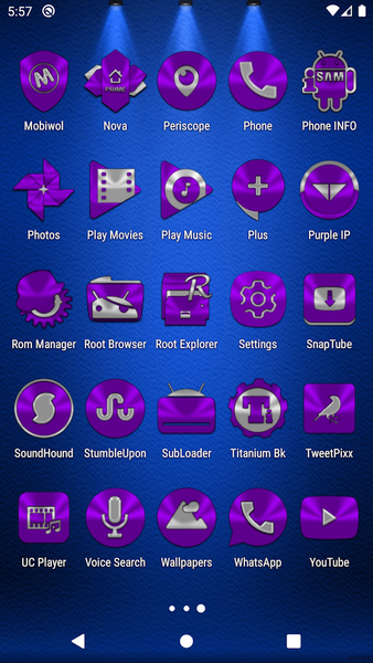 Purple Icon Pack - Image screenshot of android app