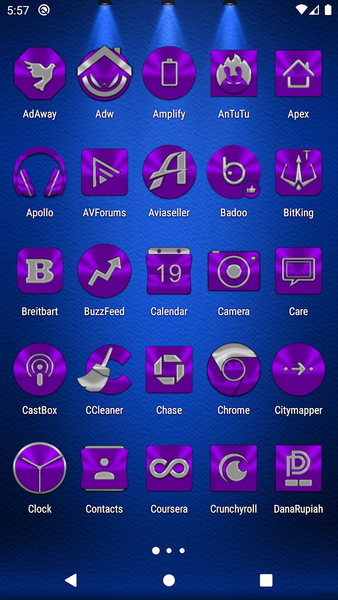 Purple Icon Pack - Image screenshot of android app