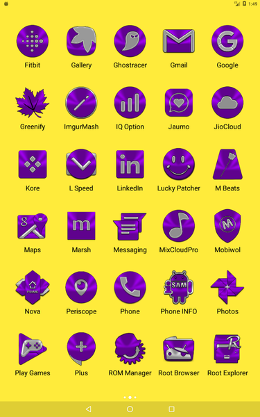Purple Icon Pack - Image screenshot of android app