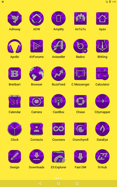 Purple Icon Pack - Image screenshot of android app