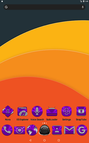 Purple Icon Pack - Image screenshot of android app